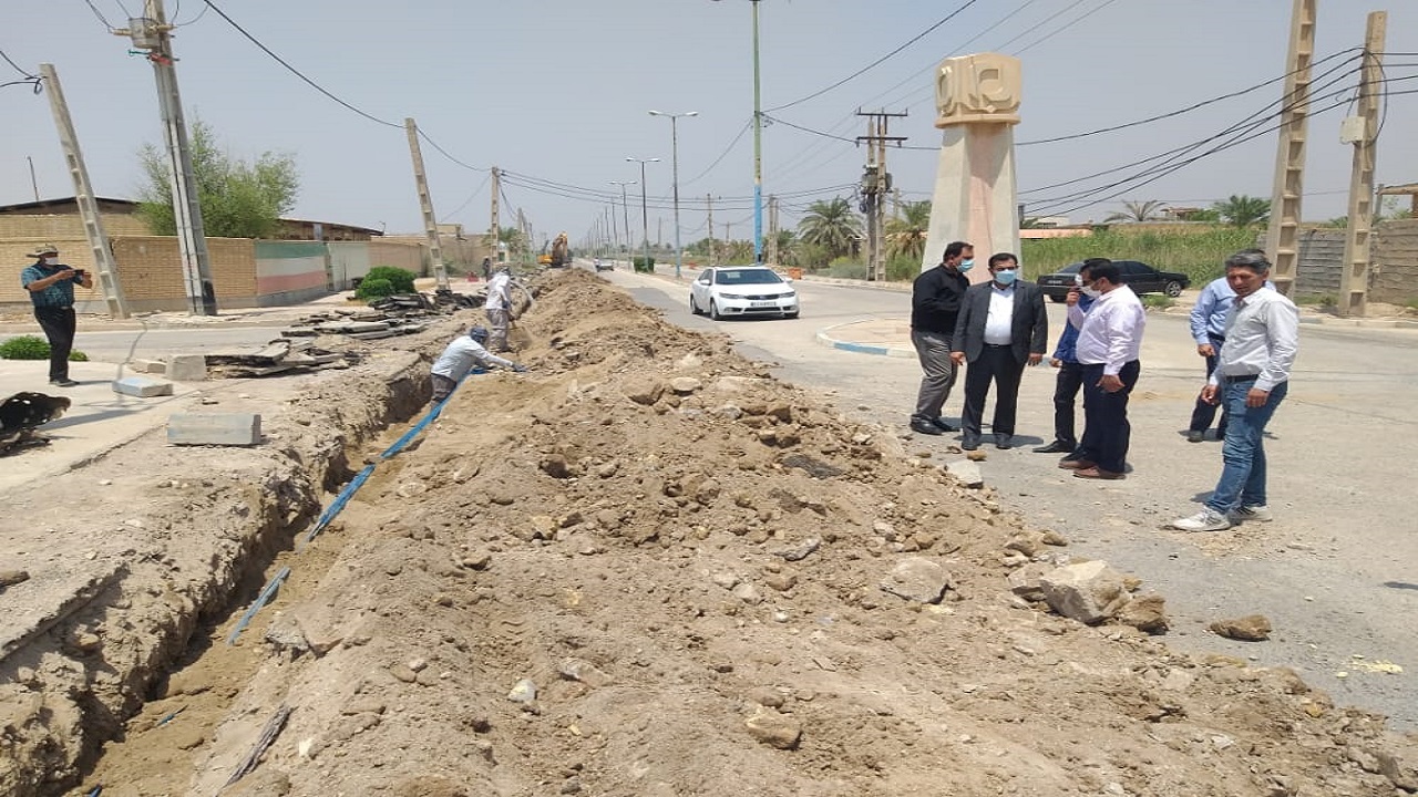 ۳۰۰۰ متر از شبکه توزیع آب مینوشهر اصلاح می شود