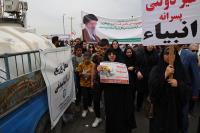 حضور کارکنان شرکت آبفا خوزستان در تجمع عظیم مردمی حمایت از مردم غزه