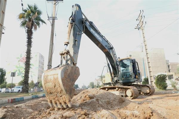 اجرایی پروژه فاضلاب اهواز در بلوار معلم