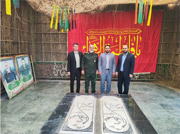 دیدار دکتر علیدادی مدیرعامل شرکت آب و فاضلاب خوزستان با سردار خادم سیدالشهدا فرمانده قرارگاه منطقه ای کربلا