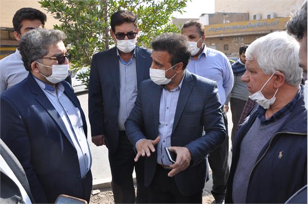 بازدید میدانی از پروژه ها و طرح های توسعه و تکمیل شبکه فاضلاب کلانشهر اهواز