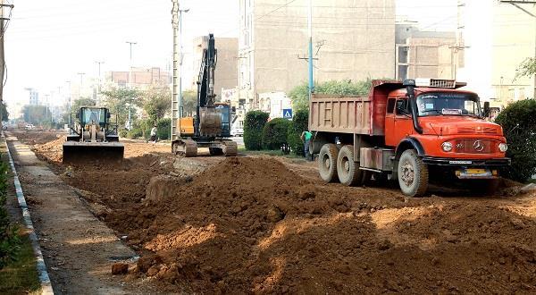 اجرایی پروژه فاضلاب اهواز در منطقه بلوار سبلان شمالی
