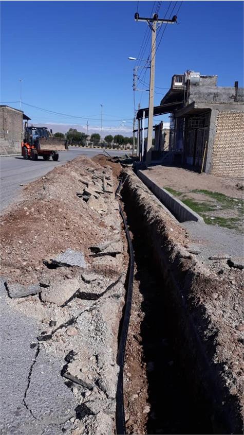 عملیات توسعه شبکه آب شهر حسینیه به پایان رسید