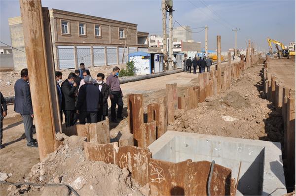 ازدید میدانی از پروژه ها و طرح های توسعه و تکمیل شبکه فاضلاب کلانشهر اهواز