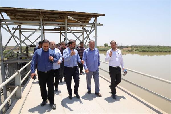 بازدید معاون نظارت بربهره برداری آب و مدیرکل حراست آبفا کشور از تصفیه خانه گروه ملی فولاد ایران