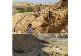 رفع افت فشار آب 300 خانوار روستایی بهبهان با اصلاح خط انتقال