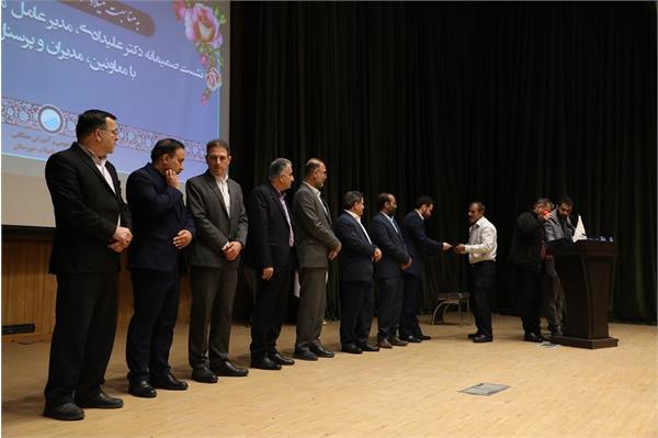 تکریم خانواده شهدا آبفا خوزستان