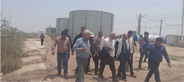 بازدید دکتر محراب حسینی استاندار خوزستان و دکتر کرمی نژاد مدیر عامل آبفا خوزستان