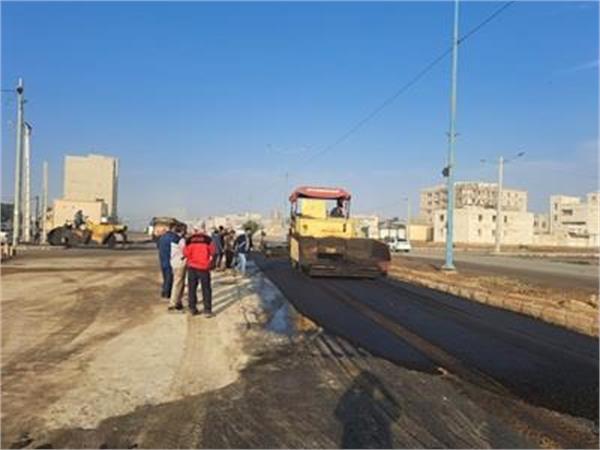 آسفالت بلوار امام رضا (ع) در منطقه کیانشهر