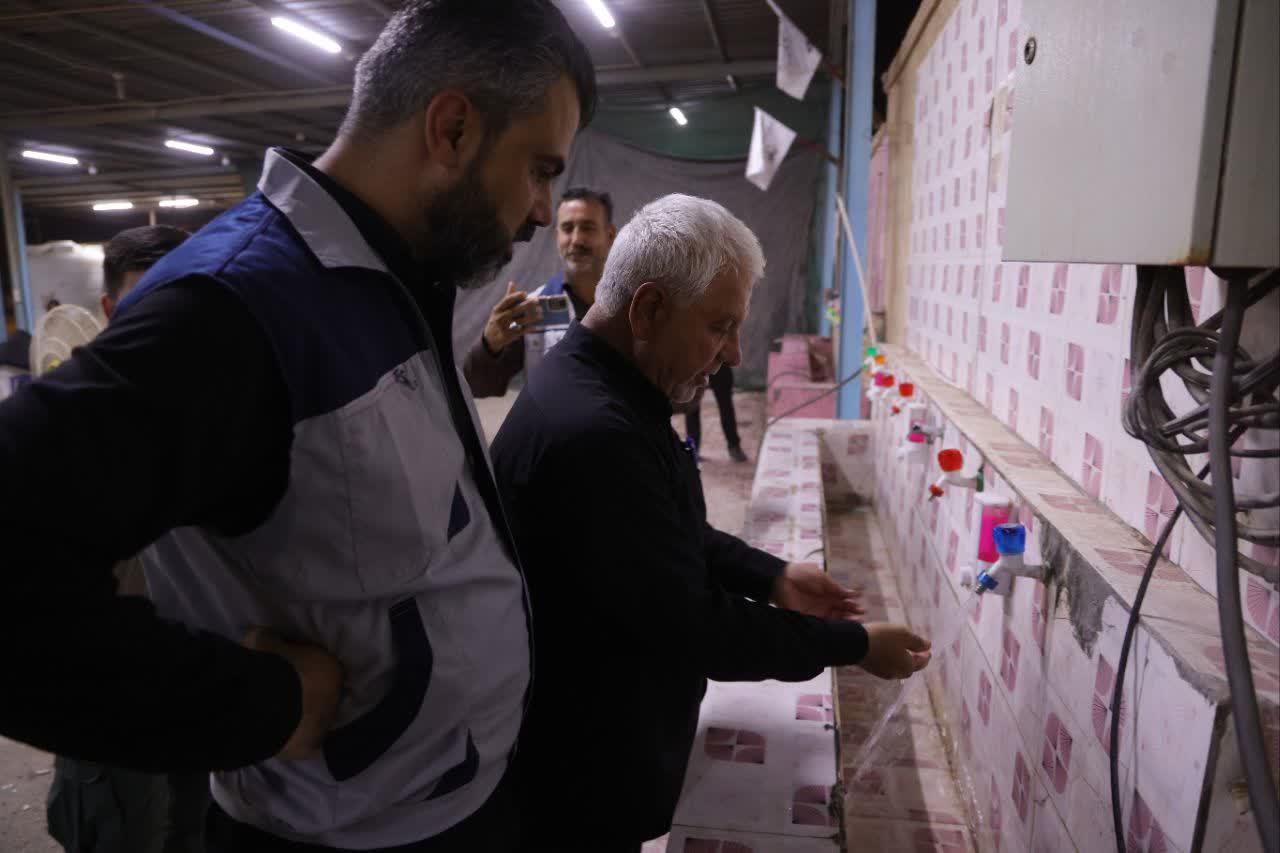 بازدید مدیرعامل آبفا خوزستان از روند خدمات رسانی به زوار اربعین حسینی