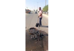 لایروبی فاضلاب در هویزه برای زمستانی ایمن