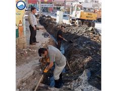 رفع مشکل دفع فاضلاب و آب‌های سطحی ۴۰ خانوار در م...