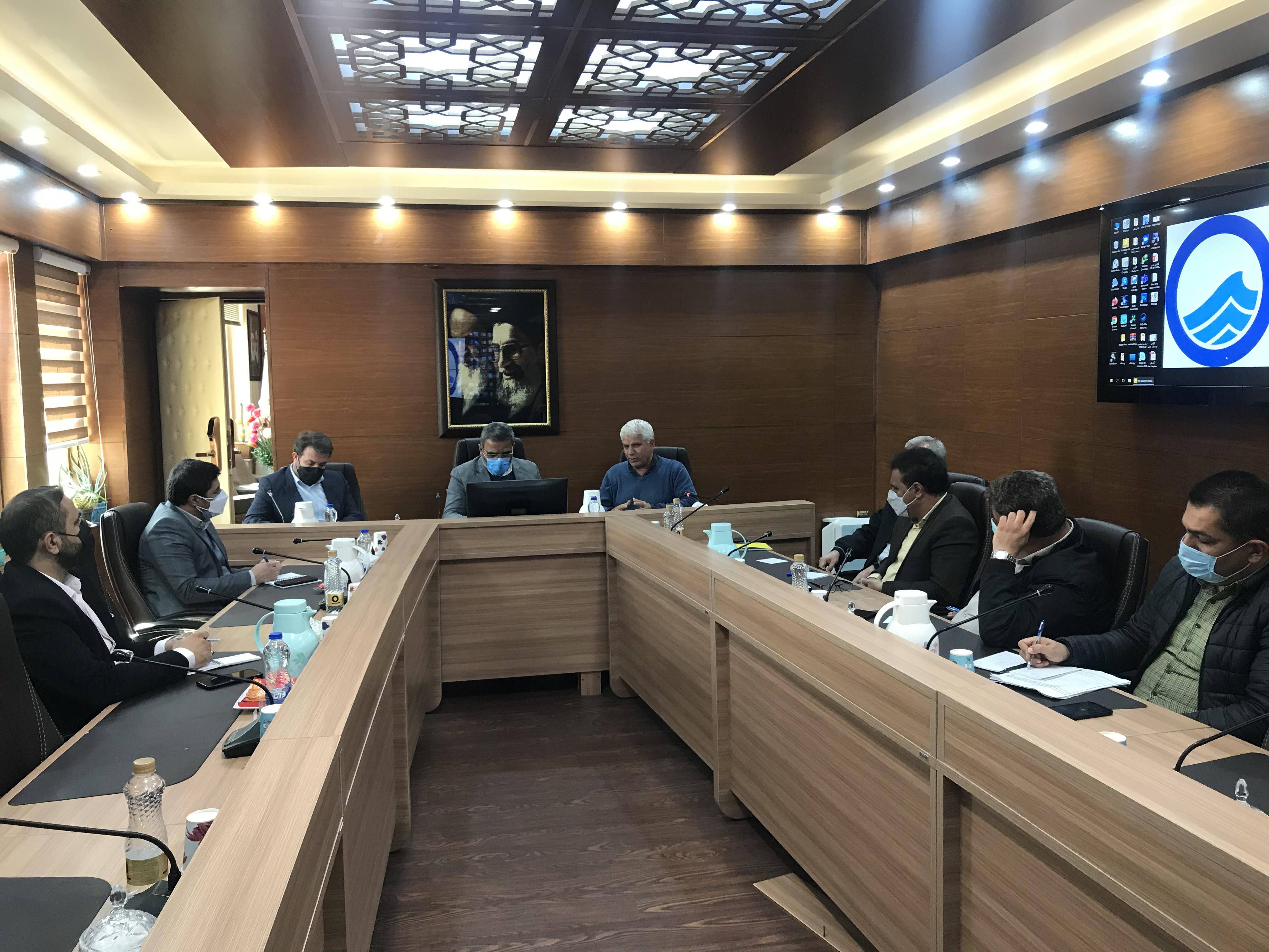 جلسه مدیر عامل آبفا خوزستان با بازرس کل استان خوزستان