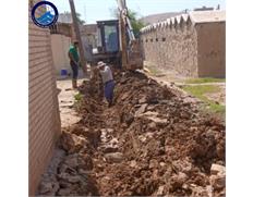 تعویض خط انتقال آب بازار چشمه علی مسجدسلیمان