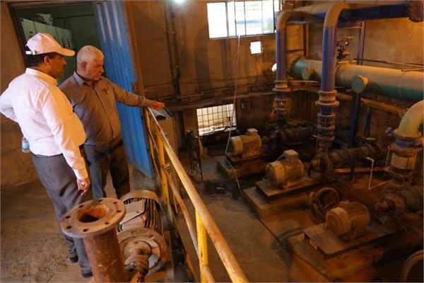 بازدید معاون نظارت بربهره برداری آب و مدیرکل حراست آبفا کشور از تصفیه خانه گروه ملی