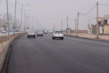 آسفالت بلوار امام رضا (ع) در منطقه کیانشهر