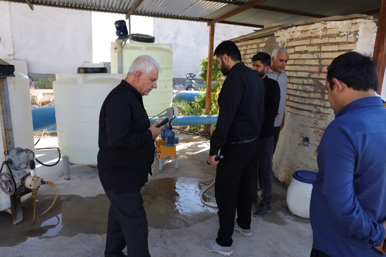 بازدید مدیرعامل آبفا خوزستان از روند خدمات رسانی به زوار اربعین حسینی