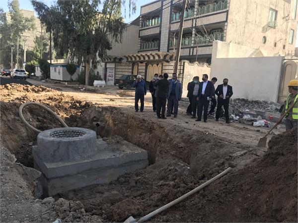 بازدید از پروژه های فاضلاب اهواز