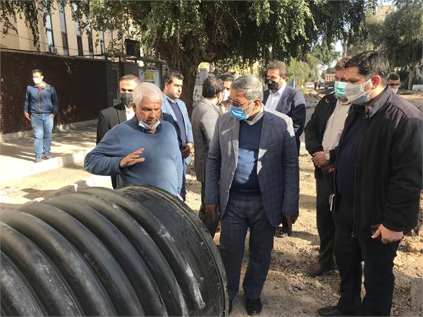 بازدید از پروژه های فاضلاب اهواز
