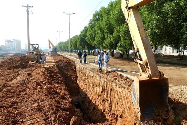 اجرایی پروژه فاضلاب اهواز در منطقه بلوار سبلان شمالی