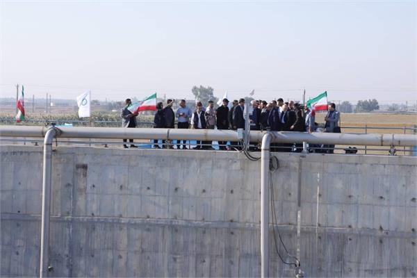افتتاح بخش نخست تصفیه خانه فاضلاب شهر آبادان با حضور وزیر محترم نیرو