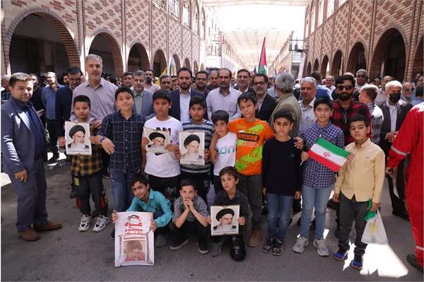 حضور کارکنان شرکت آبفا خوزستان در راهپیمایی روز جهانی قدس