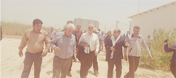 بازدید دکتر محراب حسینی استاندار خوزستان و دکتر کرمی نژاد مدیر عامل آبفا خوزستان