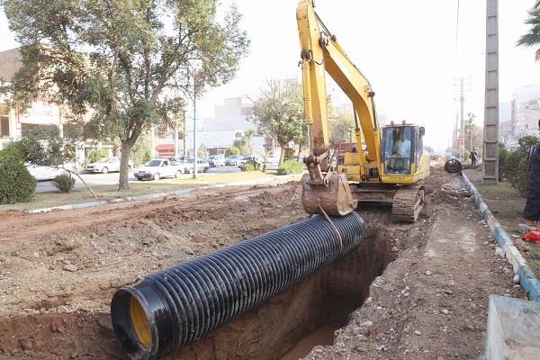 اجرای پروژه فاضلاب اهواز در منطقه ملی راه