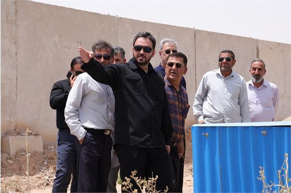 بازدید مدیرعامل آبفا خوزستان از روند آبرسانی به مواکب در مرز چذابه