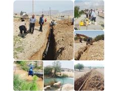 اجرای ۱۱۵۰ متر اصلاح خطوط انتقال و شبکه توزیع آب...