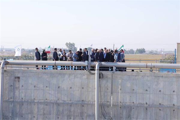 افتتاح بخش نخست تصفیه خانه فاضلاب شهر آبادان با حضور وزیر محترم نیرو