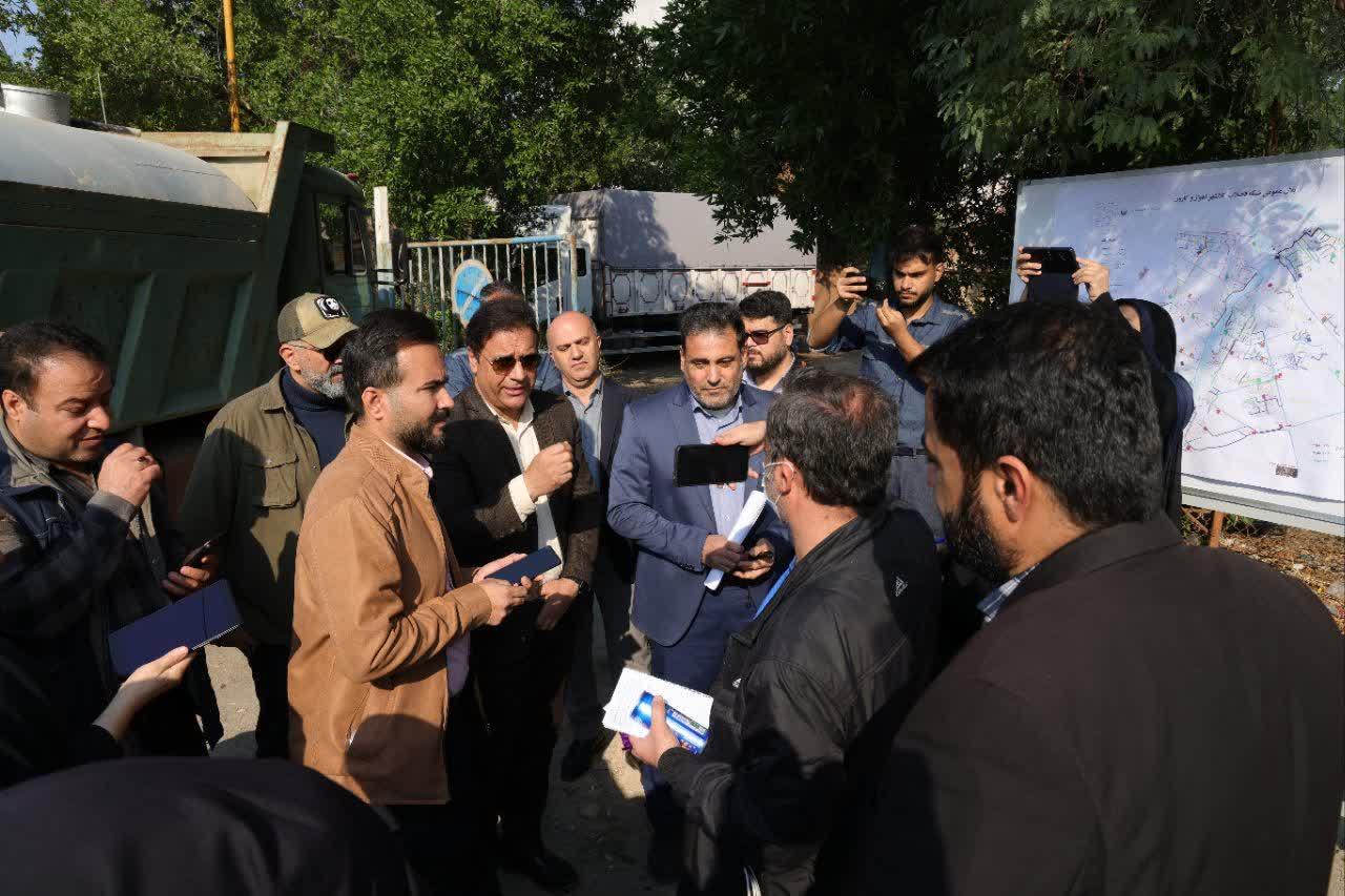 بازدید خبرنگاران از روند اجرایی پروژه فاضلاب اهواز