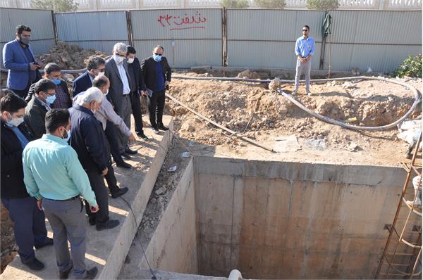بازدید میدانی از پروژه ها و طرح های توسعه و تکمیل شبکه فاضلاب کلانشهر اهواز