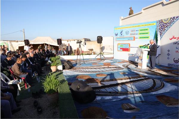 بهره برداری از طرح آبرسانی روستایی شهرستان رامشیر