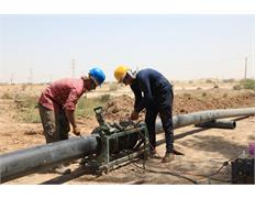 اصلاح بخشی از شبکه توزیع آب روستایی در بخش مرکزی شوش