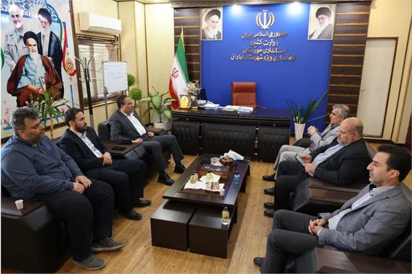 حضور جناب آقای امینی مدیر عامل شرکت آب و فاضلاب کشور در شهرستان آبادان