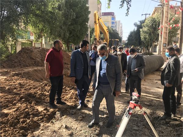 بازدید از پروژه های فاضلاب اهواز