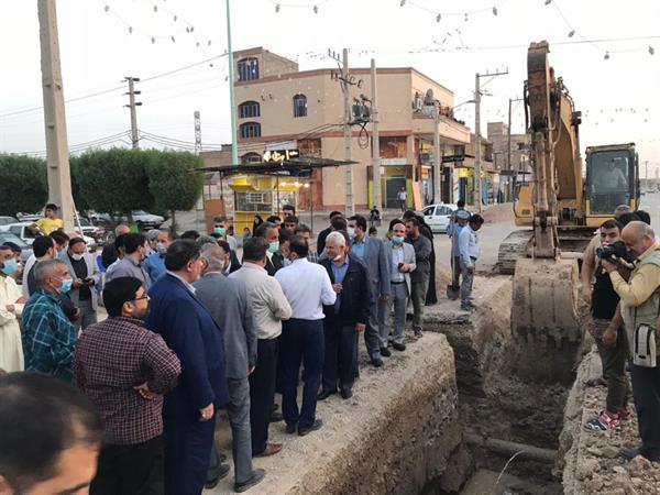 بازدیداز پروژه فاضلاب کوی علوی