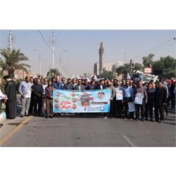 سرویس: عمومی  حضور پرشور کارکنان شرکت آبفا خوزستان در راهپیمایی 13 آبان ماه