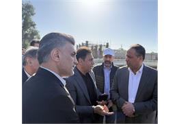 بازدید مدیرعامل شرکت مهندسی آب و فاضلاب کشور از تصفیه‌خانه فاضلاب غرب اهواز
