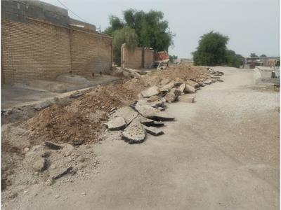 رفع شکستگی و اصلاح ۳۰ متر از شبکه آب شرب روستایی گتوند