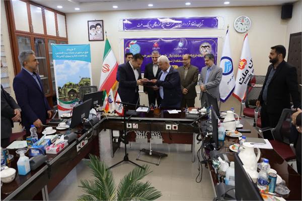 گزارش تصویری از مبادله قرارداد ۴ هزار میلیارد ریالی طرح فاضلاب خرمشهر