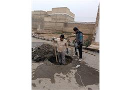 پوشش ایمنی و زیباسازی منهول‌های فاضلاب در سوسنگرد کلید خورد