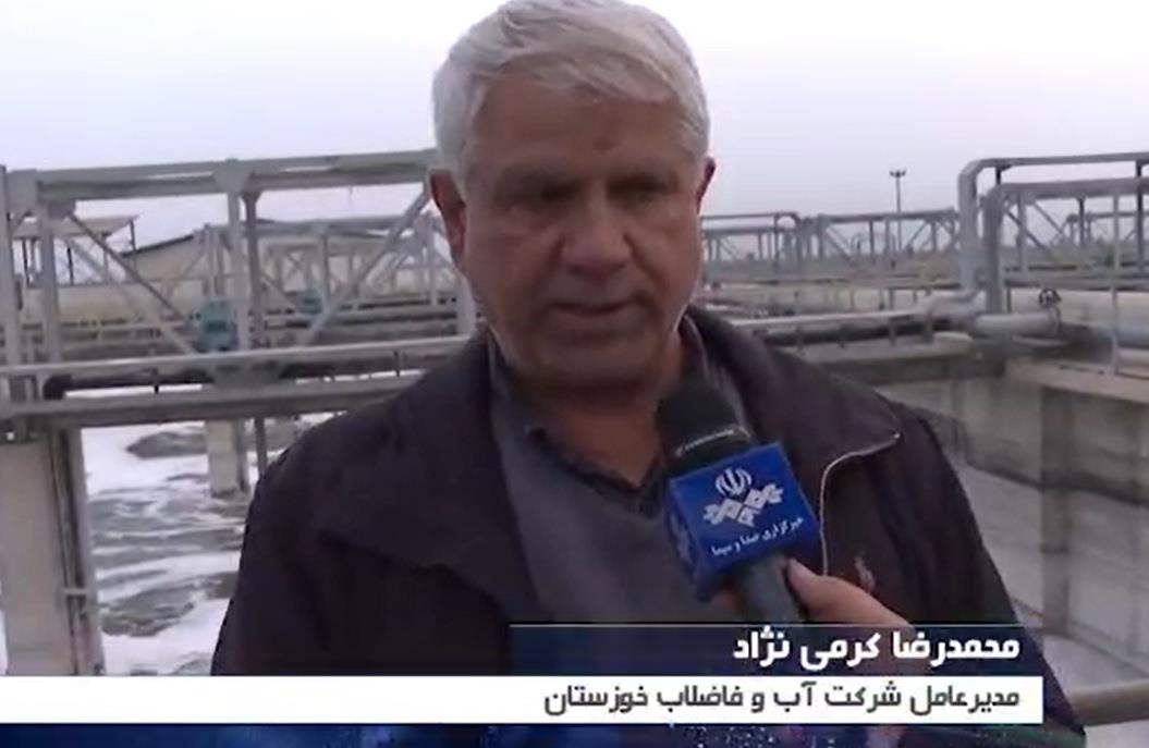 گزارش خبر سراسری(شبکه یک) از روند اجرای پروژه فاضلاب اهواز