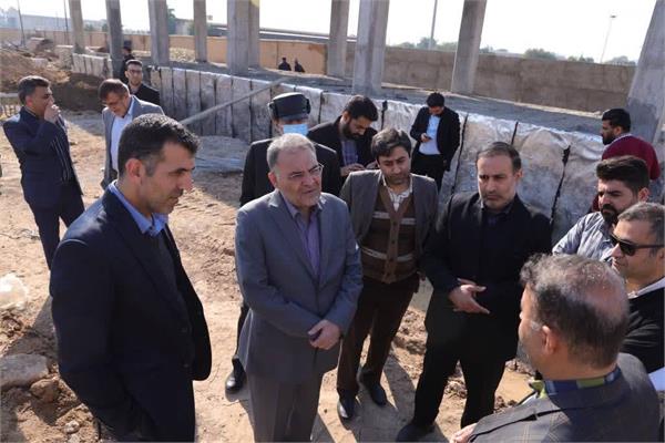 بازدید مدیر حراست شرکت مهندسی آبفا کشور از روند اجرایی پروژه فاضلاب اهواز
