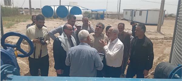 بازدید دکتر محراب حسینی استاندار خوزستان و دکتر کرمی نژاد مدیر عامل آبفا خوزستان