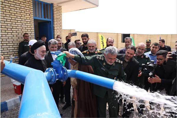 آئین افتتاح فاز اول پروژه آبرسانی به روستاهای غرب شعیبیه شوشتر