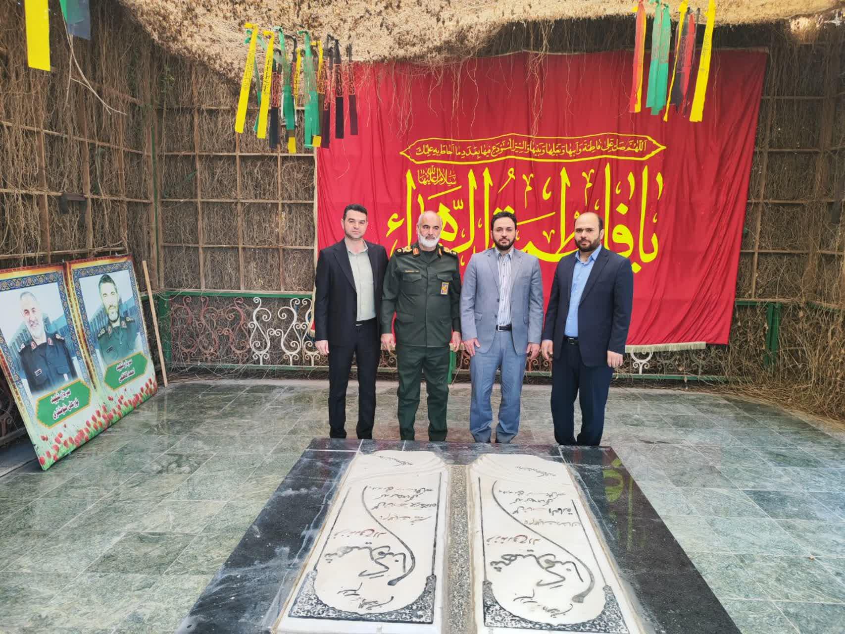 دیدار دکتر علیدادی مدیرعامل شرکت آب و فاضلاب خوزستان با سردار خادم سیدالشهدا فرمانده قرارگاه منطقه ای کربلا