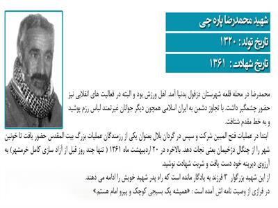 شهید محمد رضا پاره چی