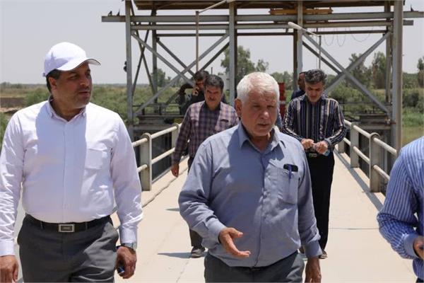 بازدید معاون نظارت بربهره برداری آب و مدیرکل حراست آبفا کشور از تصفیه خانه گروه ملی